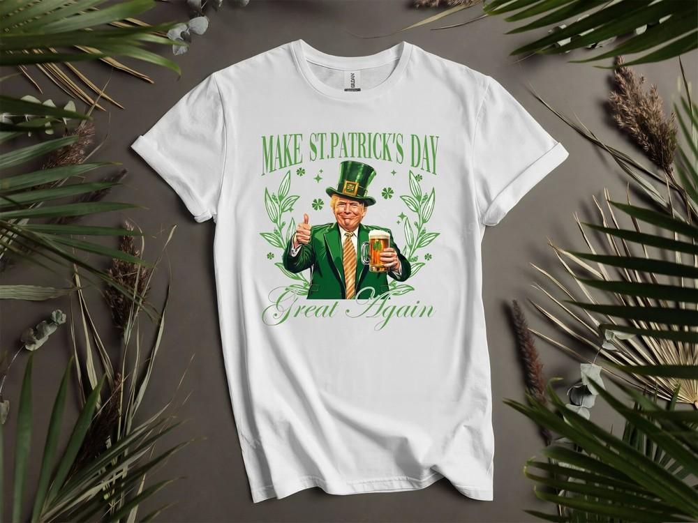 

Дональд Трамп Пиво День Святого Патрика Толстовка Футболка Мужская Женская Унисекс AD796 4XL