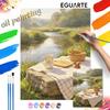 Digital Painting Kit Oil Painting Nature Landscape Picnic Squirrel Scenery Handmade DIY Home Decoration Painting