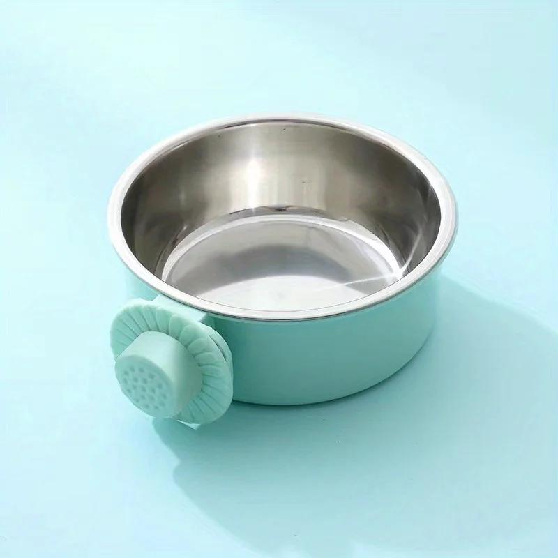 Adjustable & Elevated Stainless Steel Pet BowlThe perfect hanging feeder for secure, convenient feeding and hydration on the go.