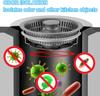 3 in 1 Kitchen Sink Drain Strainer Stainless Steel Pop Up Sink Stopper Kitchen Sink Stopper Drain Plug with Anti-Clogging Basket