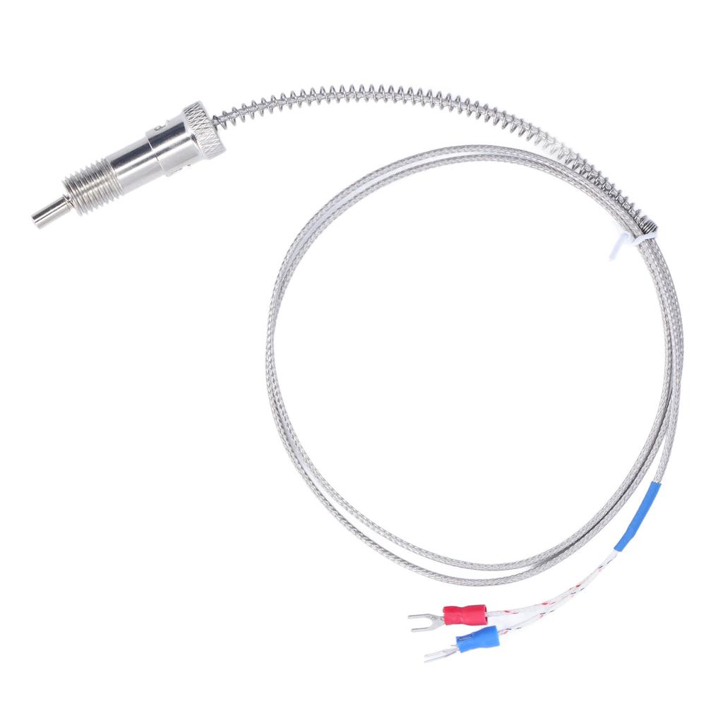 K Type Thermocouple Nickel Silicon Compression Spring Thermocouple for Temperature Sensor M12 1m