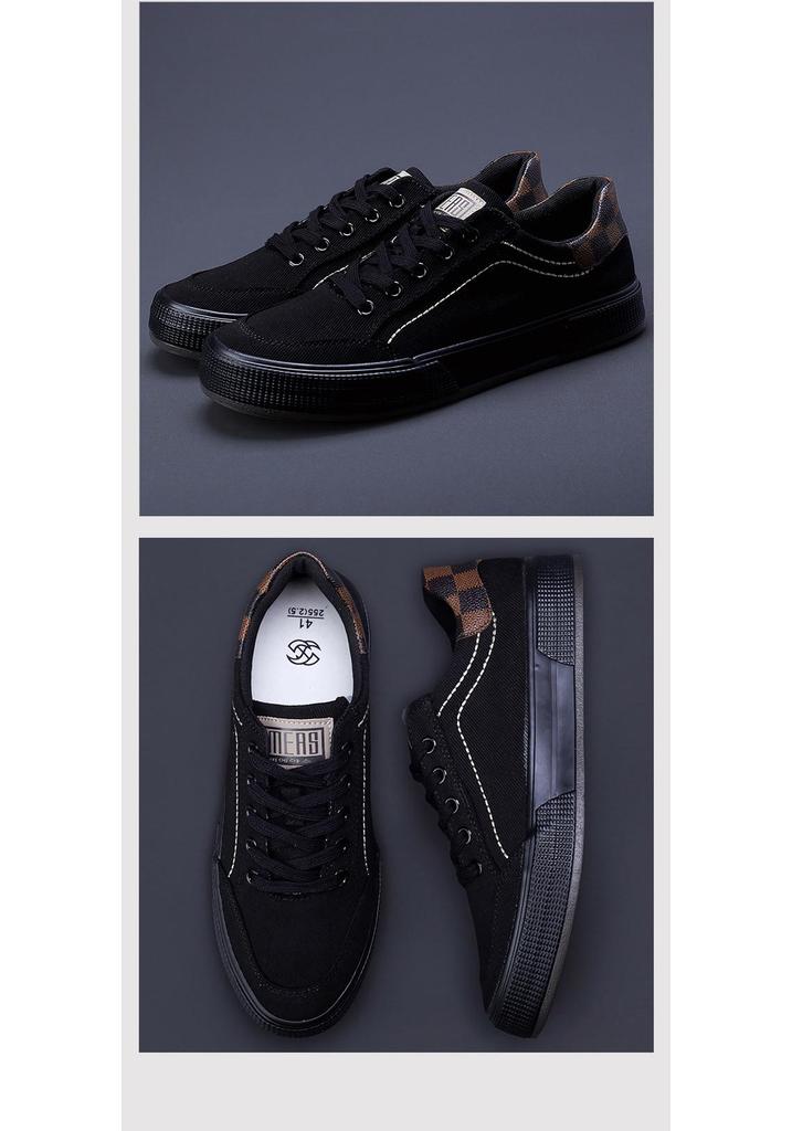 2026 Spring Korean-Style Men's Trendy Versatile Comfortable Canvas Board Shoes