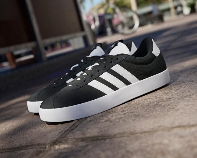Adidas VL Court NLF93 Core Black Cm 3.0 Sneakers, Black/Footwear White/Core (ID6278), 30.0