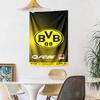 Borussia Dortmund Wanddekoration Wandteppich Kunst Für Haustier-Gedenken Geburtstag Hochzeitsparty Hintergrund Familiengeschenk