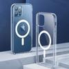 Clear al Case For  For For Iphone 15 14 13 12 11 Pro Xs Max XR Plus SE2 Magnetic Wireless Charging Hard Acrylic Cover