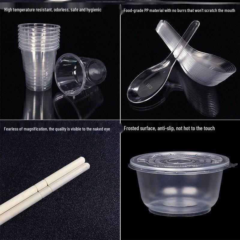 ZISIZ Thickened Disposable Tableware Set