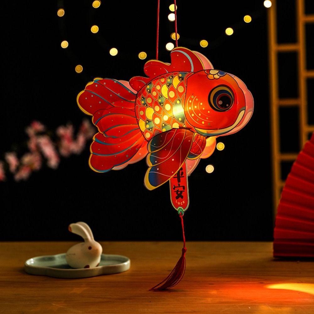 Cartoon Mid-Autumn Rabbit Lantern Chinese Style LED Lantern Toys  Good Luck Gift