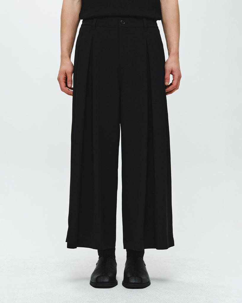ZIOSONGZIO Flare Wide Pants Black Zi3Pt305Bk