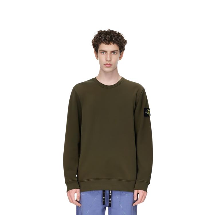 STONE ISLAND Felpa girocollo con patch logo 791562420V0058