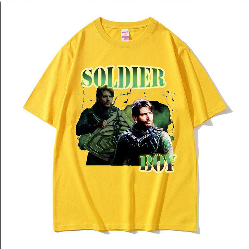 Beperkt The Soldier Boy Jensen Ackles Grafisch T-shirt Heren Mode Trending Oversized T-shirt Unisex Ronde Hals Katoenen T-shirt Tops