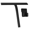 Shower Squeegee Bathroom Squeegee for Shower Glass Door Black Silicone Household Squeegee with Hook 8.93-Inch Cleaning Tool