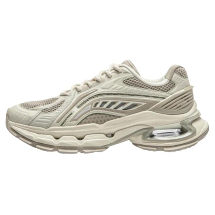 New LiNing Furious Rider BOW Slip Resistant Abrasion Resistant Low top Casual Shoes Women's Light Tea Green/Limewash Gray AZGU008-1