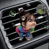 2D Flat Funny Girl Car Vent Clip Decorative Diffuser (fragrance Not Included), Car Interior Decoration, Aromatherapy Clip, Ideal for Holiday Gifts