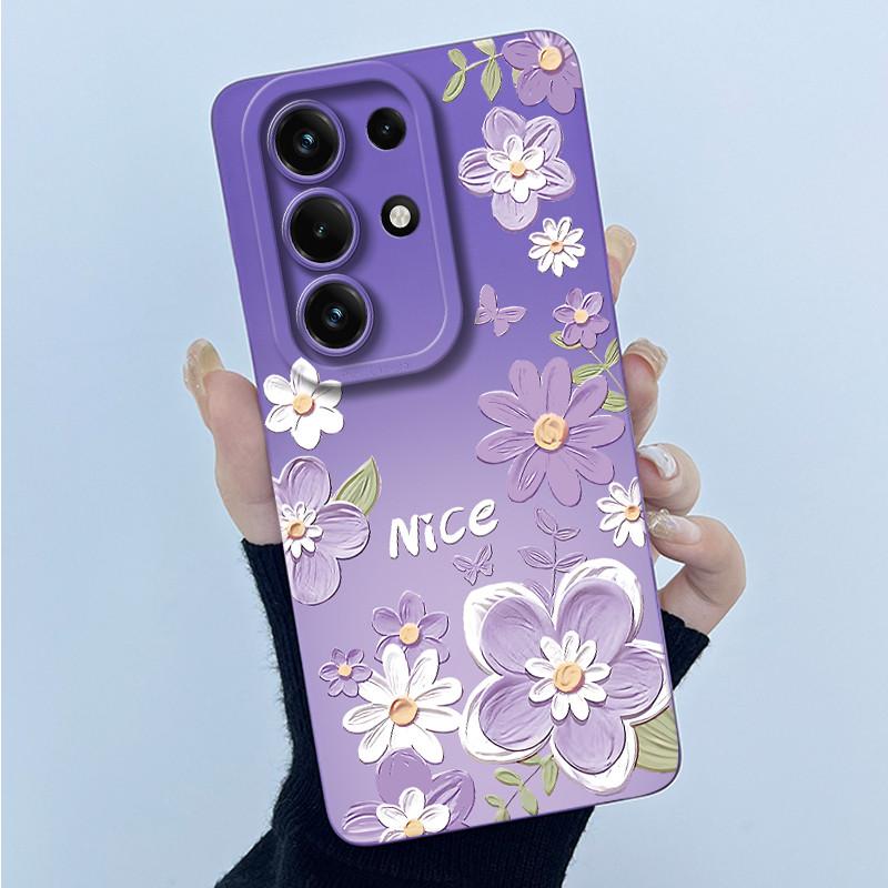 For Itel S26 Ultra Super 26 Ultra S688LN Case Simplicity Oil Painting Floral Silicone Soft Casing New Shockproof Back Cover
