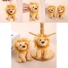 Lion Plush Doll Keyring With Pp Cotton Filling For Bag Decor And Collectors