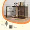 Dog Crate Furniture with Anti-Chew Resistant Mesh, Anti-Escape Single Door, for Medium Dogs, 80 x 55 x 72 cm