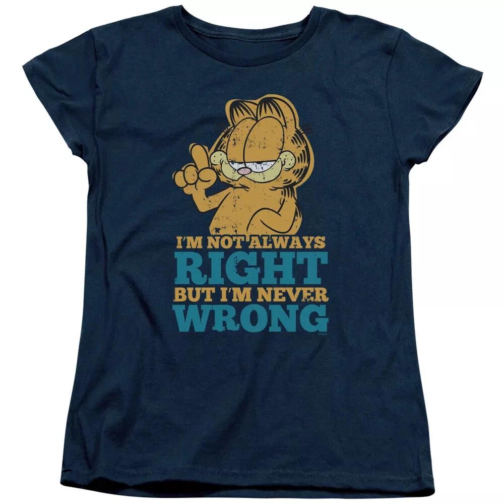 Garfield  Never Wrong  Women s T-Shirt XL
