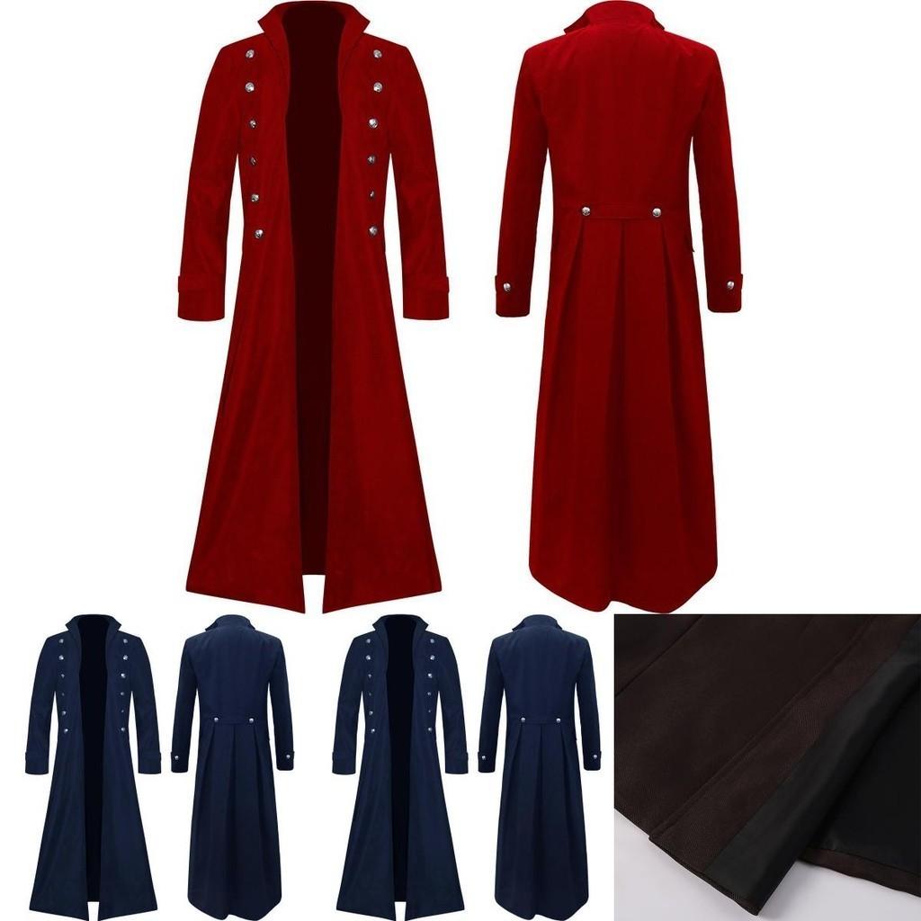 Elegante Giacca Steampunk Retrò da Uomo Cappotto Gotico Vittoriano Rana Costume di Halloween Manyi Fashion