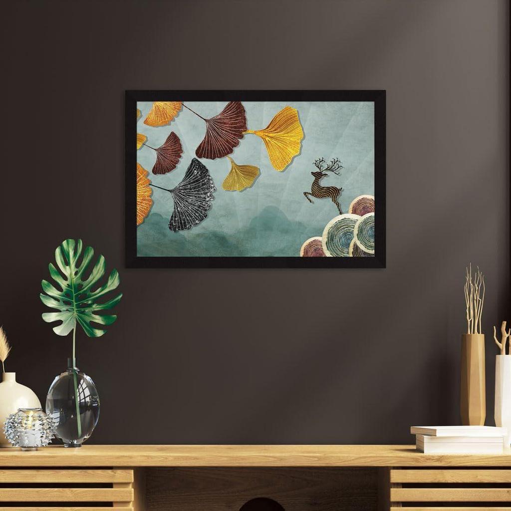 Paintings with Frame for Home Decoration - Painting for Living Room - Framed Painting for Wall Decoration, 12.0 X 18.0 Inches, Set Of 1