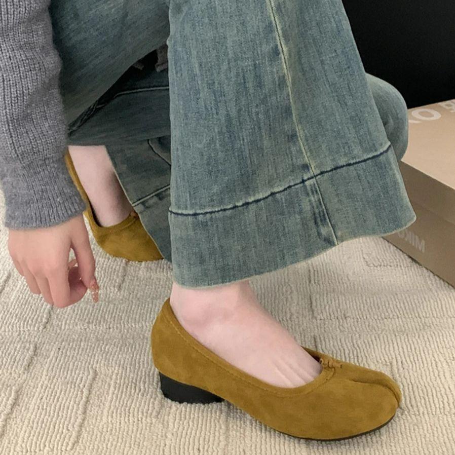 Fashion Bailamos 2024 New Women Split Toe Flats Tabi Ninja Shoes Slip On Microfiber Comfy Slippers Soft Bottom Loafers Ladies Moccasins