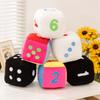 12/24Cm Numbers Dice Plush Pillow Stuffed Colorful White Black Back Support Plushie Sofa Chair Decor Present
