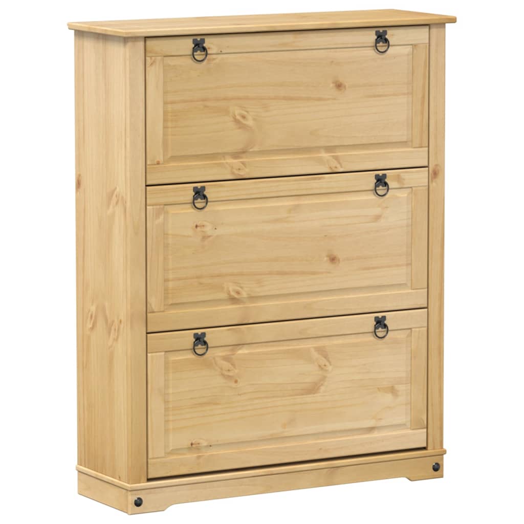 Szafka Na Buty Corona, 99X32X124,5 Cm, Lite Drewno Sosnowe