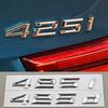3D ABS Car Letters Logo 425i 425d Badge Emblem Sticker Rear Trunk Decals For BMW 4 Series 425i 425d Tail Marking Accessories