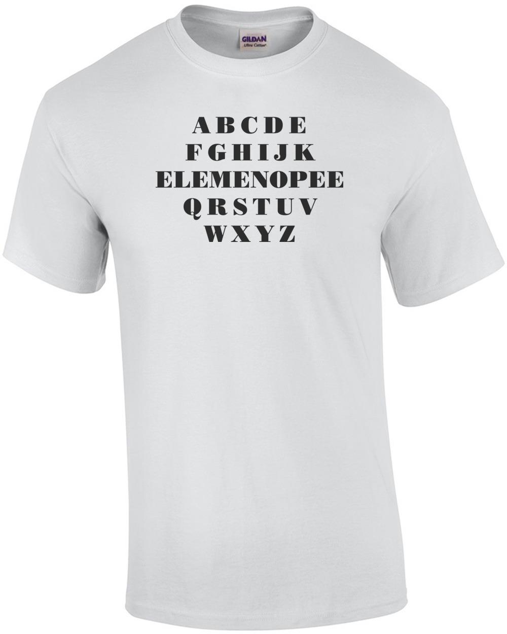 

The Alphabet Elemenopee Shirt Unisex T-Shirt XXXXL