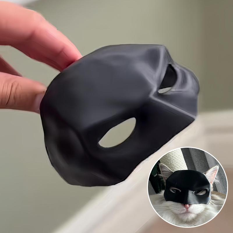 Cat Bat Mask Funny Black Bat Shaped Pet Cat Helmet Mask Halloween Costumes Accessories for Cats Photo Props Halloween Decoration