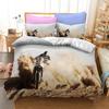 Motorcycles Bedding Set Polyester Fashion Duvet Cover Twin Size Bedclothes with Pillowcases for Teens Bed Linen