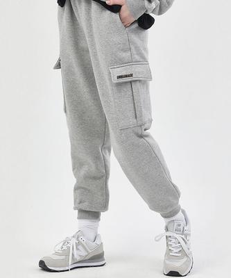 Pantalones de Chándal Cargo para Entrenamiento URBANAGE [Sin Forro Polar o con Forro Polar]_Gris Melange