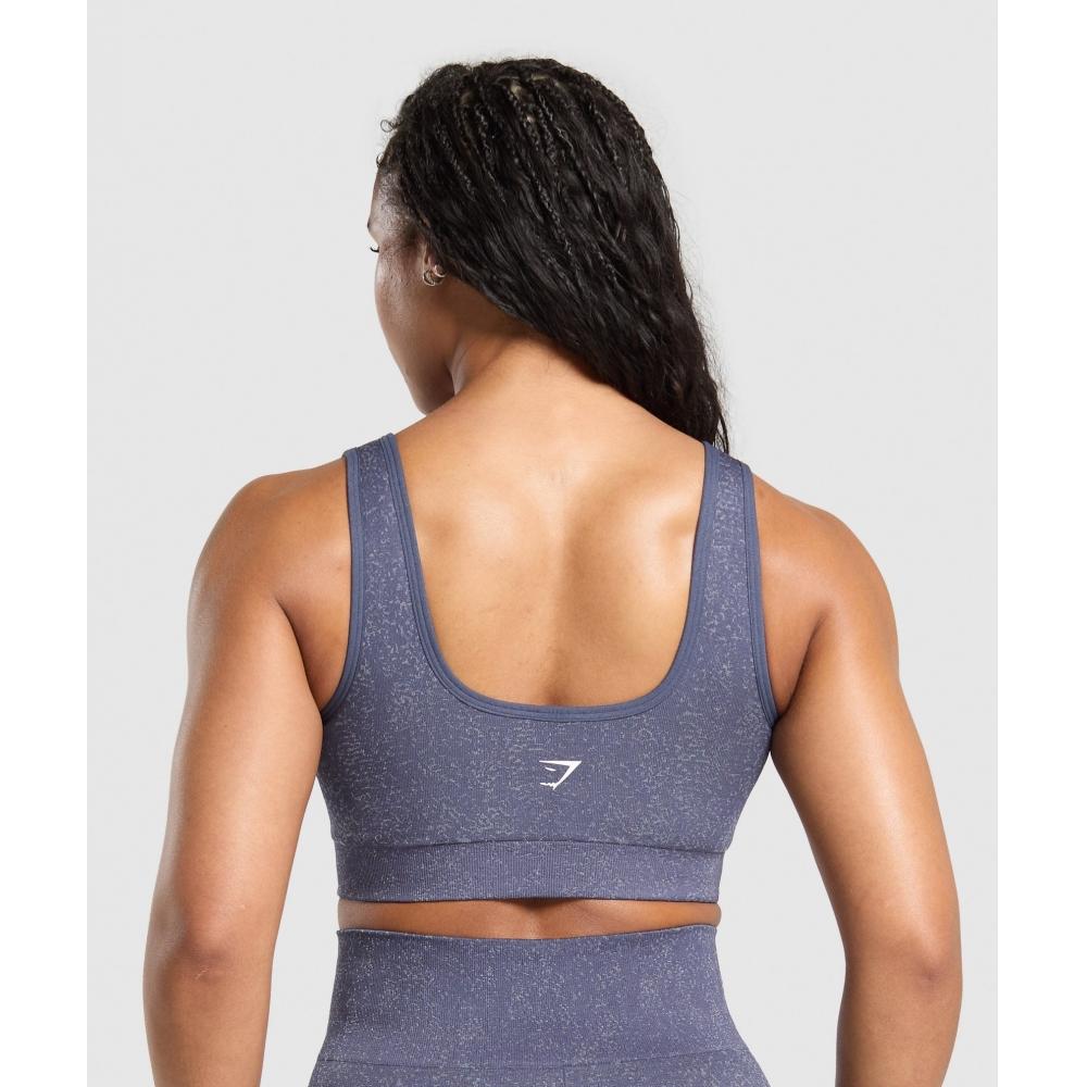 Gymshark Adapt Fleck Sports Bra Weighted Purple Metal Purple B9a7h Pb8x
