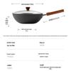 COOKER KING 32cm Wrought Iron Flat Bottom Wok