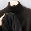 Autunno Inverno Abbigliamento Sportivo Uomo Maglione a Collo Alto Lavorato a Maglia Vestibilità Slim Manica Lunga Pullover Colore Unico Abbigliamento Uomo