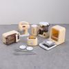1 Set Doll House Accessories 1:12 Dollhouse Miniature Coffee Machine Egg Beater Bread Machine Home Appliances Decor Toy