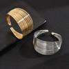 European & American Multi-Layer Gold Open Wide Women's Bracelet