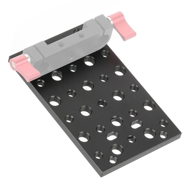 Kreativ Fotografi Ostbricka Multifunktionell Monteringsplatta i Aluminium Professionell Växelplatta Kamera Ostplatta