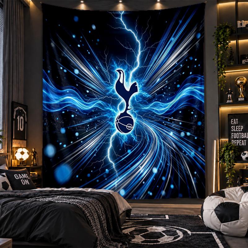 Wall Hanging Tapestry Tottenham Hotspur Print Cloth for Living Room Bedroom Home Decor