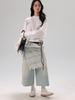 Lace Hem Layering Skirt for Women - Slimming Inner Wear Anti-Exposure Apron-Style with Magical (Shenqi) Buttocks Covering.