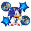 Sonic-themed Sonic Cartoon Balloon Set for Birthday Party Decoration