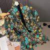 Fashion Bohemina Ethnic Floral Viscose Shawls Scarf Lady Thin Tassel Wrap Pashmina Stole High Quality Foulards Hijab Sjaal