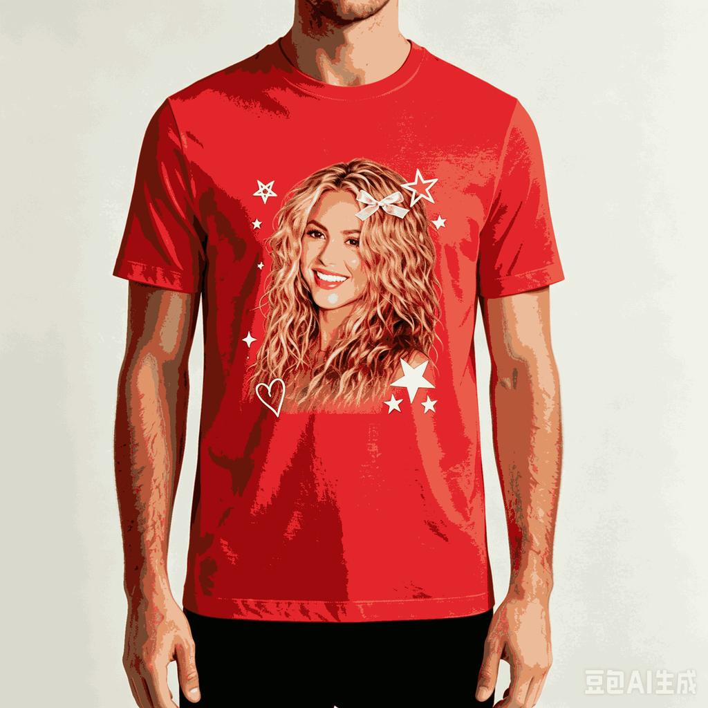 Shakira Per Regalo Fan T-shirt Unisex Unisex Harajuku Oversize Unisex Manica Corta Streetwear Alta Qualità Coppie Comoda Morbida