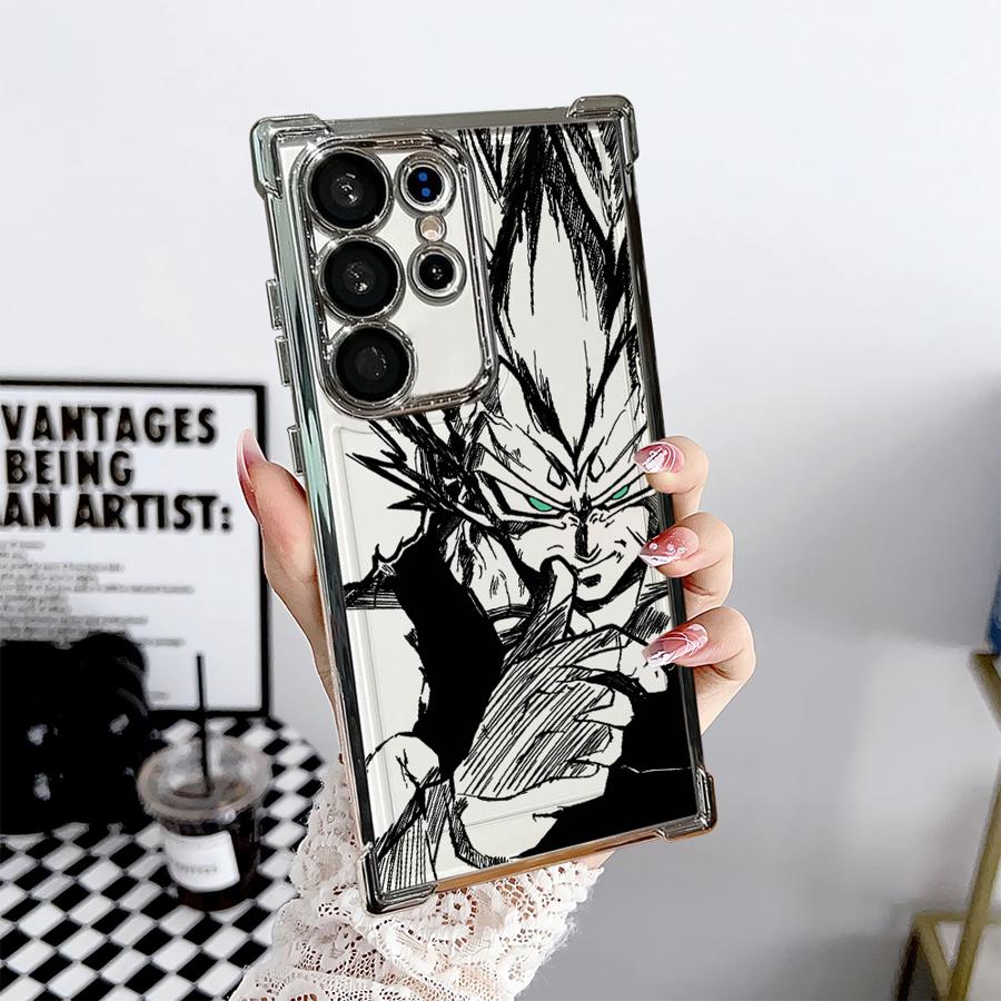 Soft Cover Case for Samsung Galaxy S21 Plus S22 Ultra S23 S20 FE S24 S25 Edge Dragon Ball Goku Vegeta
