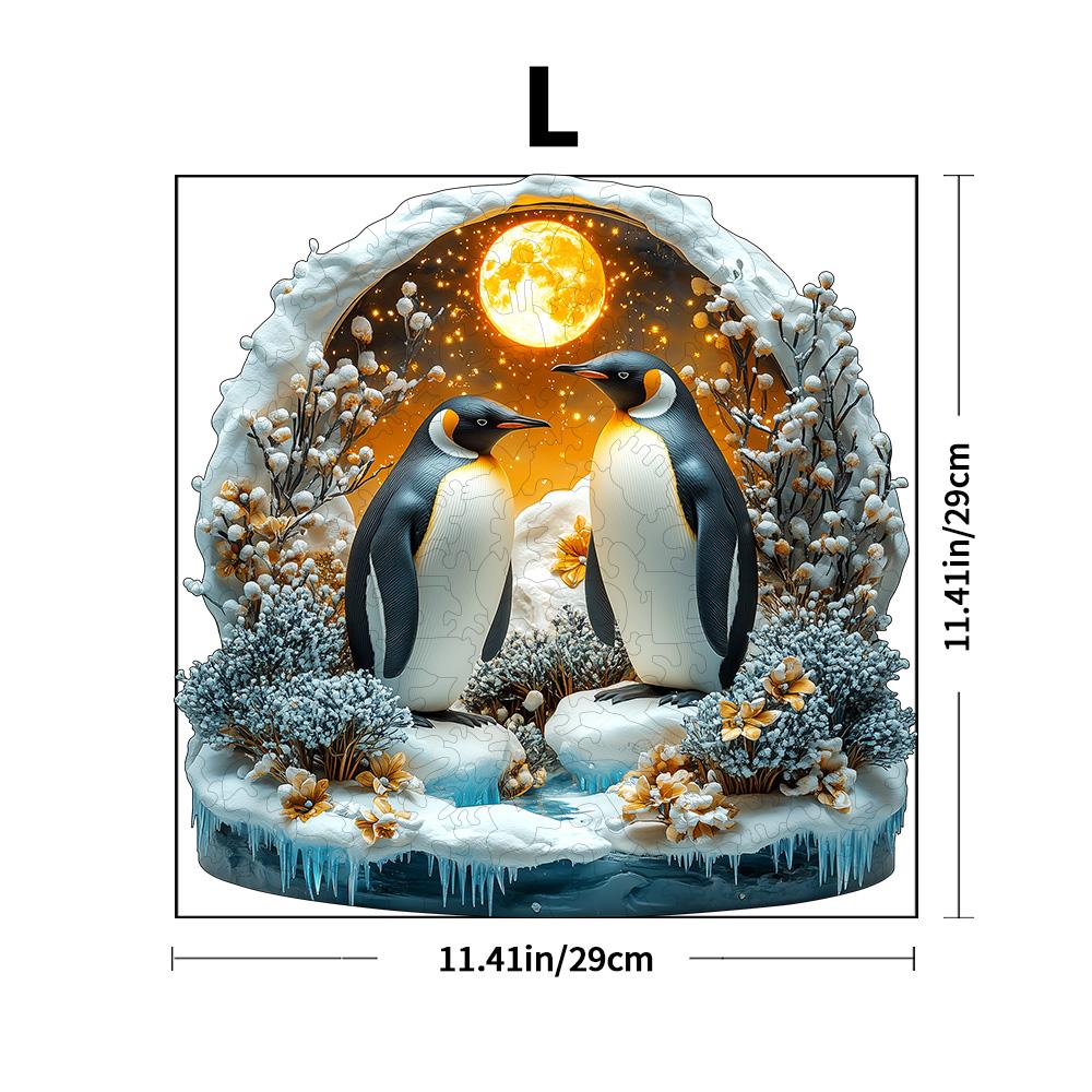 Tier-Holzpuzzle, Eis- und Schneewelt, Wolfsrudel-Puzzle, Kinderpuzzle, Dekoration für Zuhause für Erwachsene, Weihnachtsgeschenk, Bastelspielzeug