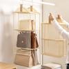 handbag Organizer Closet Storage for Handbags Purse Organizer Wardrobe Hanging Bag Holder Dustproof Multi Layer Storage Rack