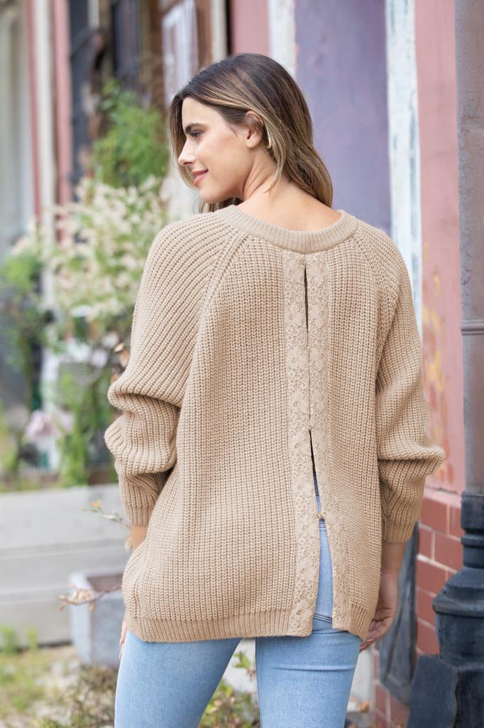Rosalia Sweater Color Dark Beige