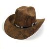 Wide Brim Cowgirl Jazz Hat Serpentine Visor Caps Gentleman Knight Hat  Outdoor