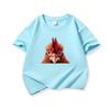 Kids Cotton T Shirt Cute Peeking Chicken Print Crew Neck Short Sleeve Tee Casual Breathable Boys Girls Summer Tops