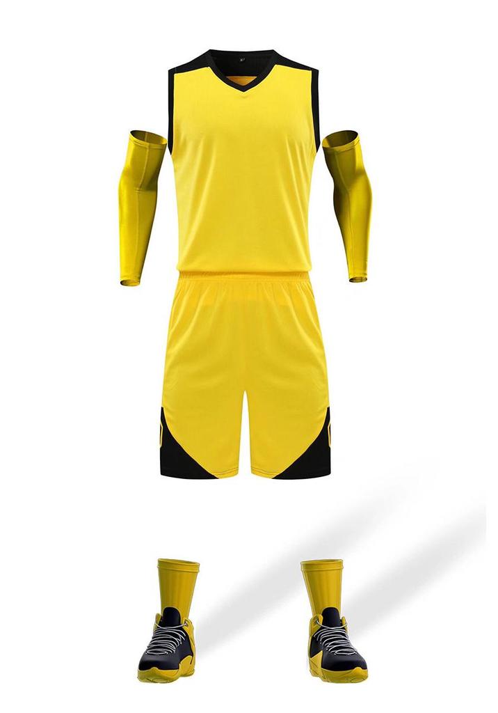 Quick-Dry Breathable Basketball Uniform Set for Men & Children - Sports Jersey & Vest Team Uniform