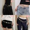 Gold Silver Chain Belt High-end Design Metal Chain Waistband Fashion Dress Belt Chain  Women